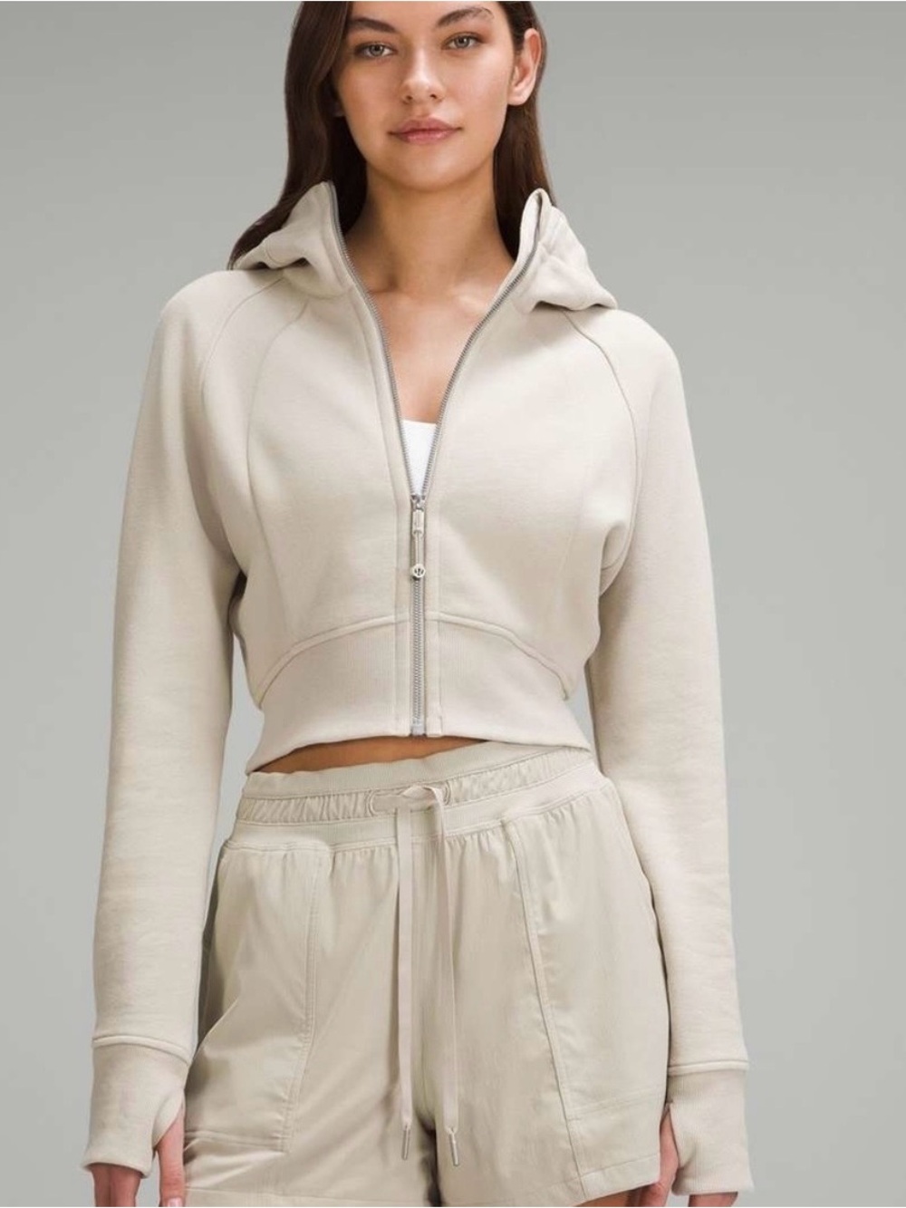 Lululemon Cropped Scuba Zip Sweatshirt XS